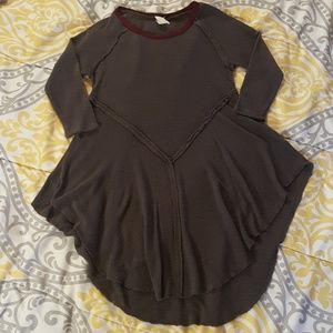 Free People gray knit top